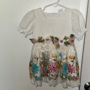 Floral Embroidered TulleDress